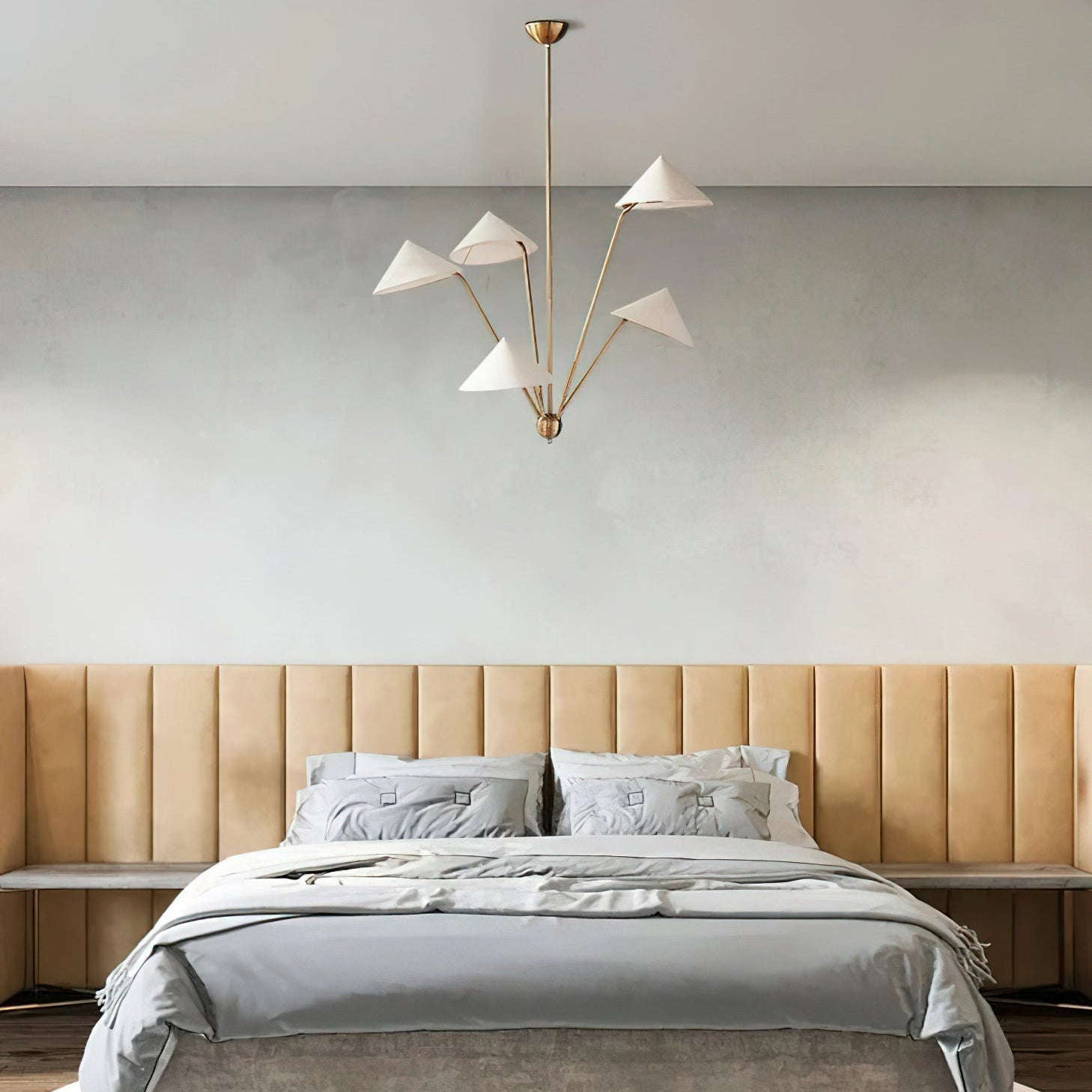 Hakka Cone Shade Branching Chandelier