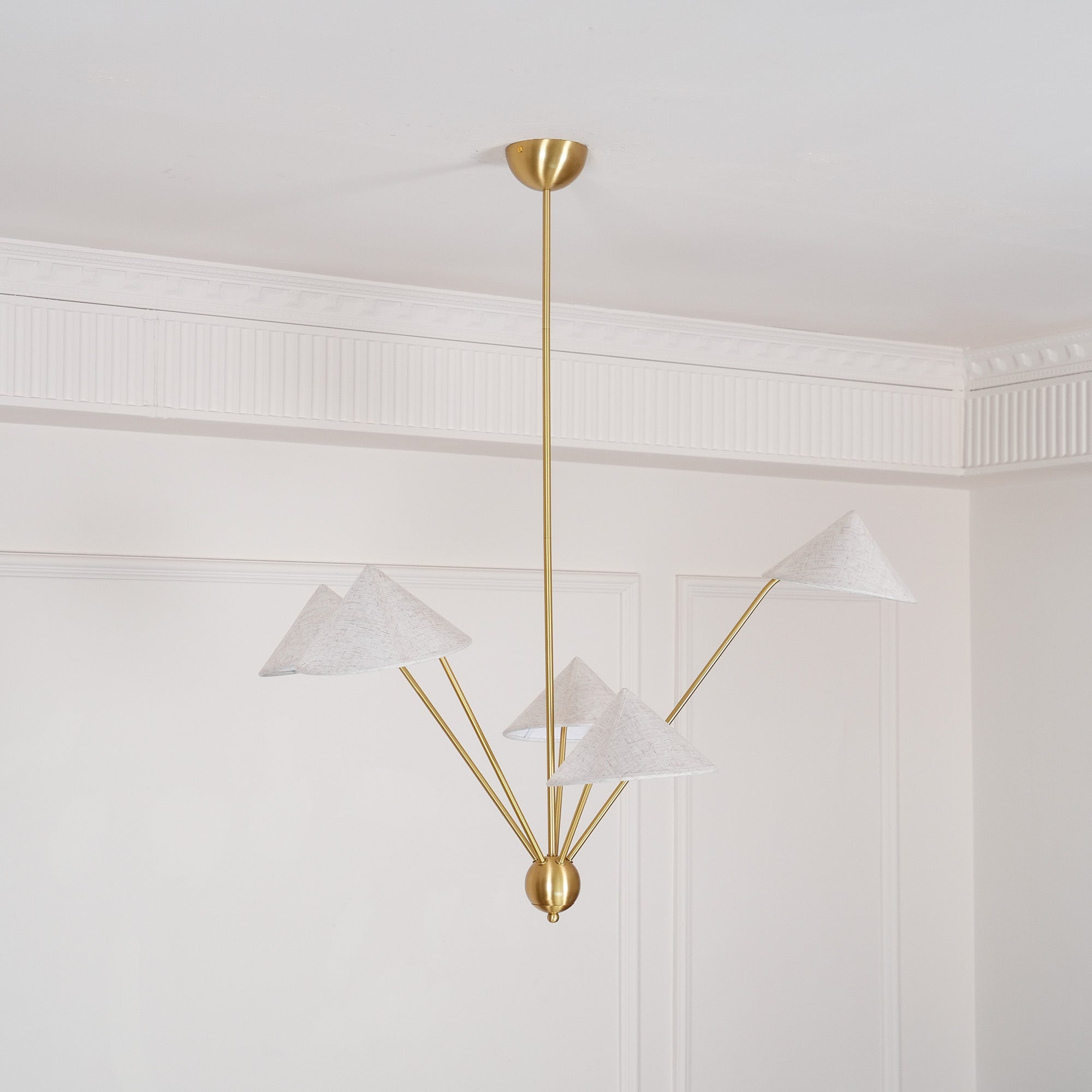 Hakka Cone Shade Branching Chandelier