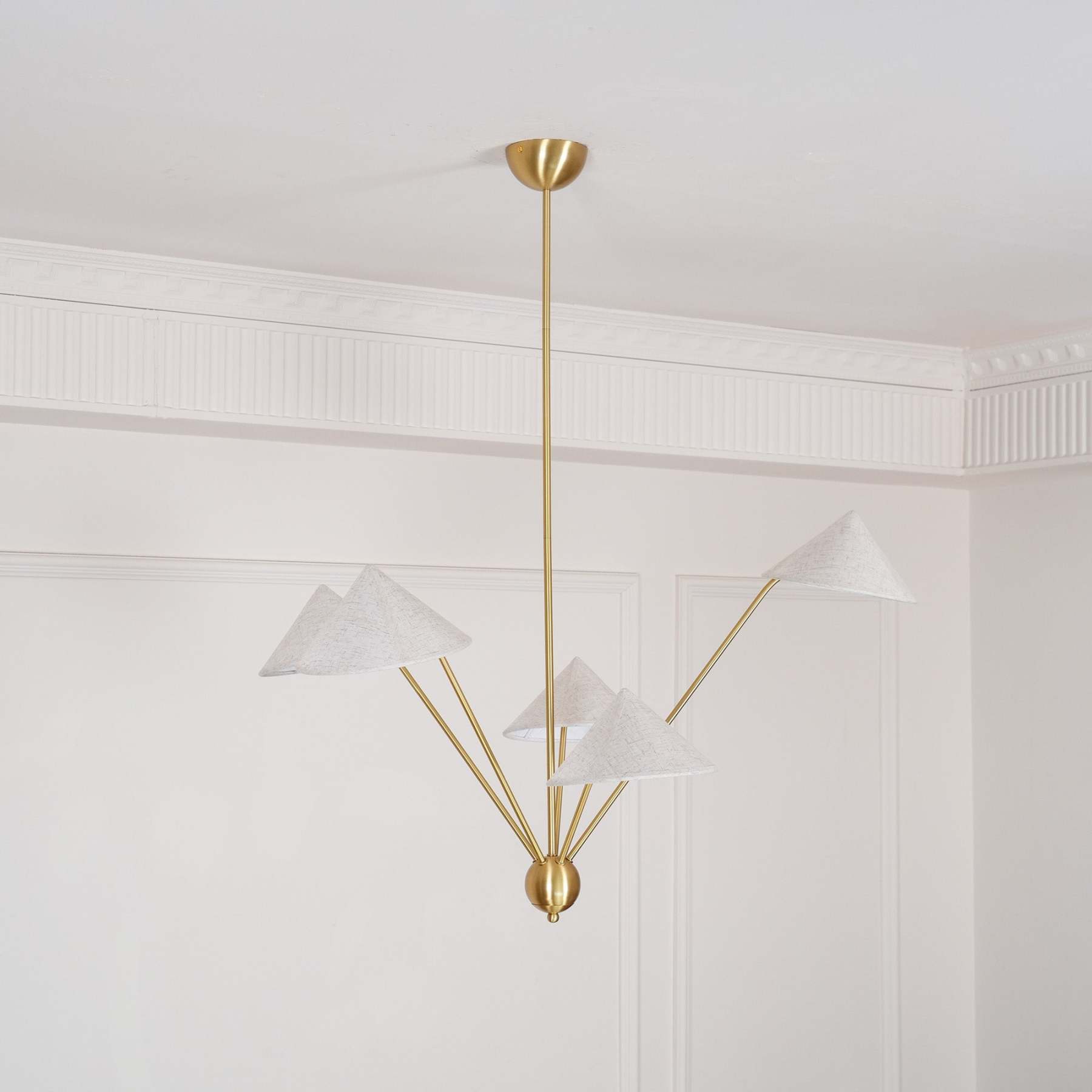 Hakka Cone Shade Branching Chandelier