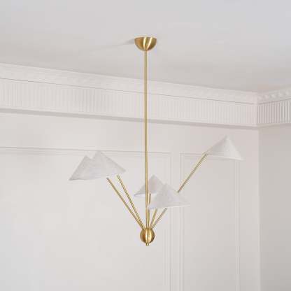 Hakka Cone Shade Branching Chandelier