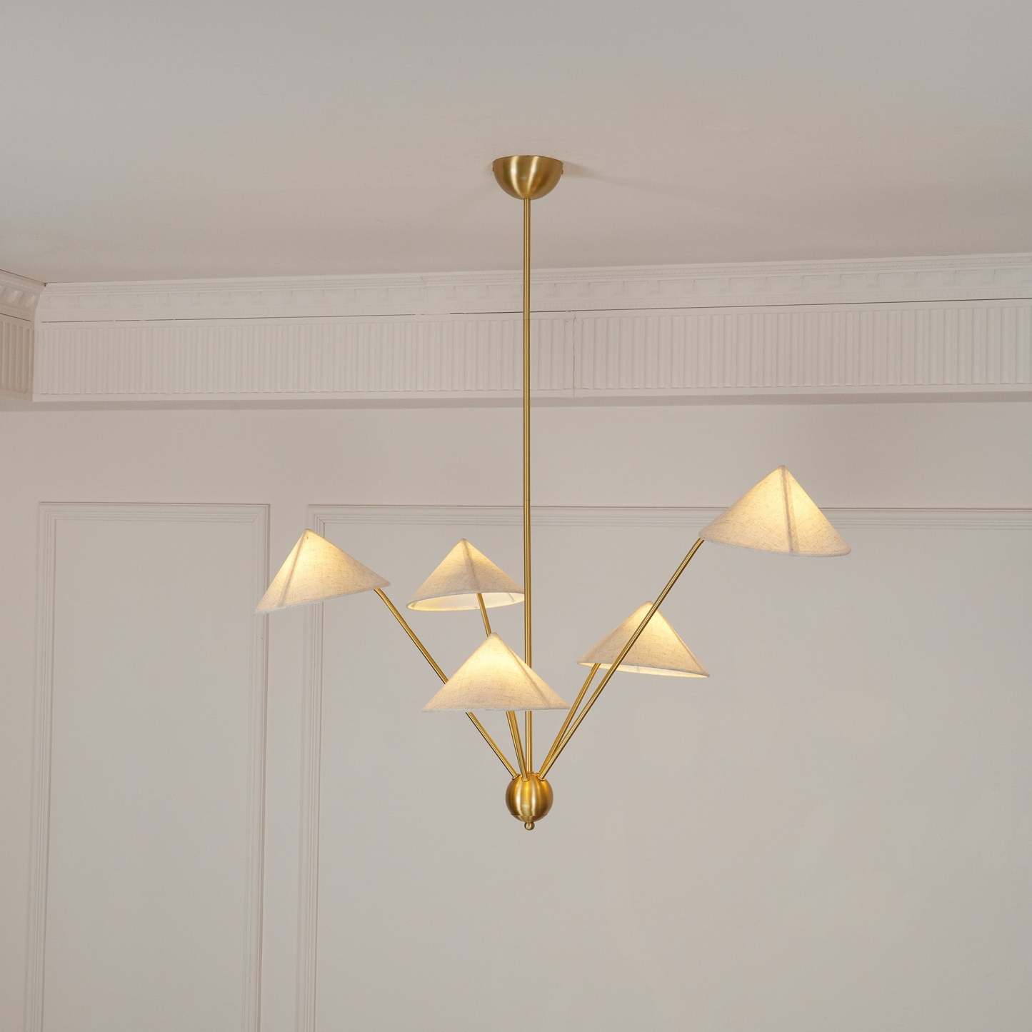 Hakka Cone Shade Branching Chandelier