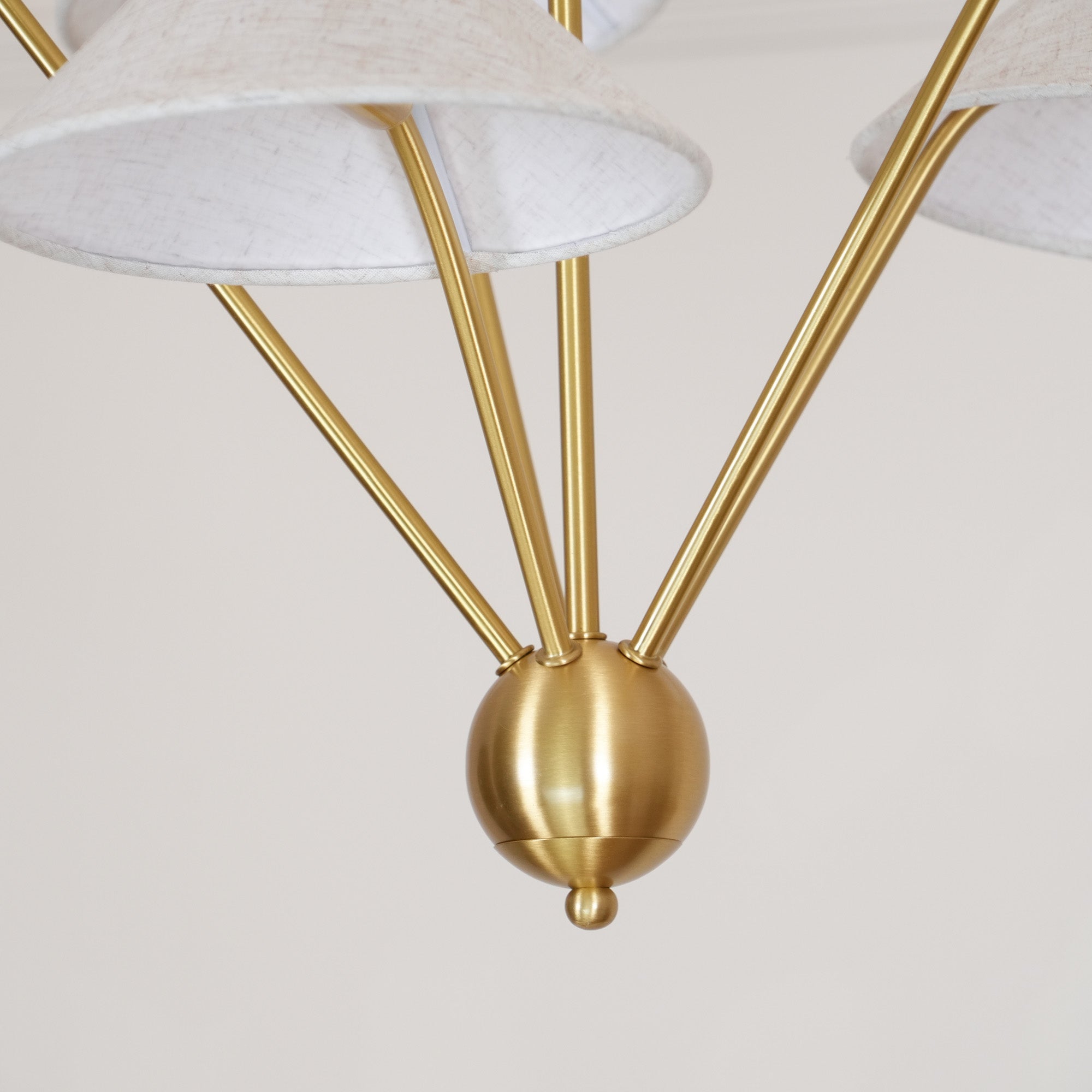 Hakka Cone Shade Branching Chandelier