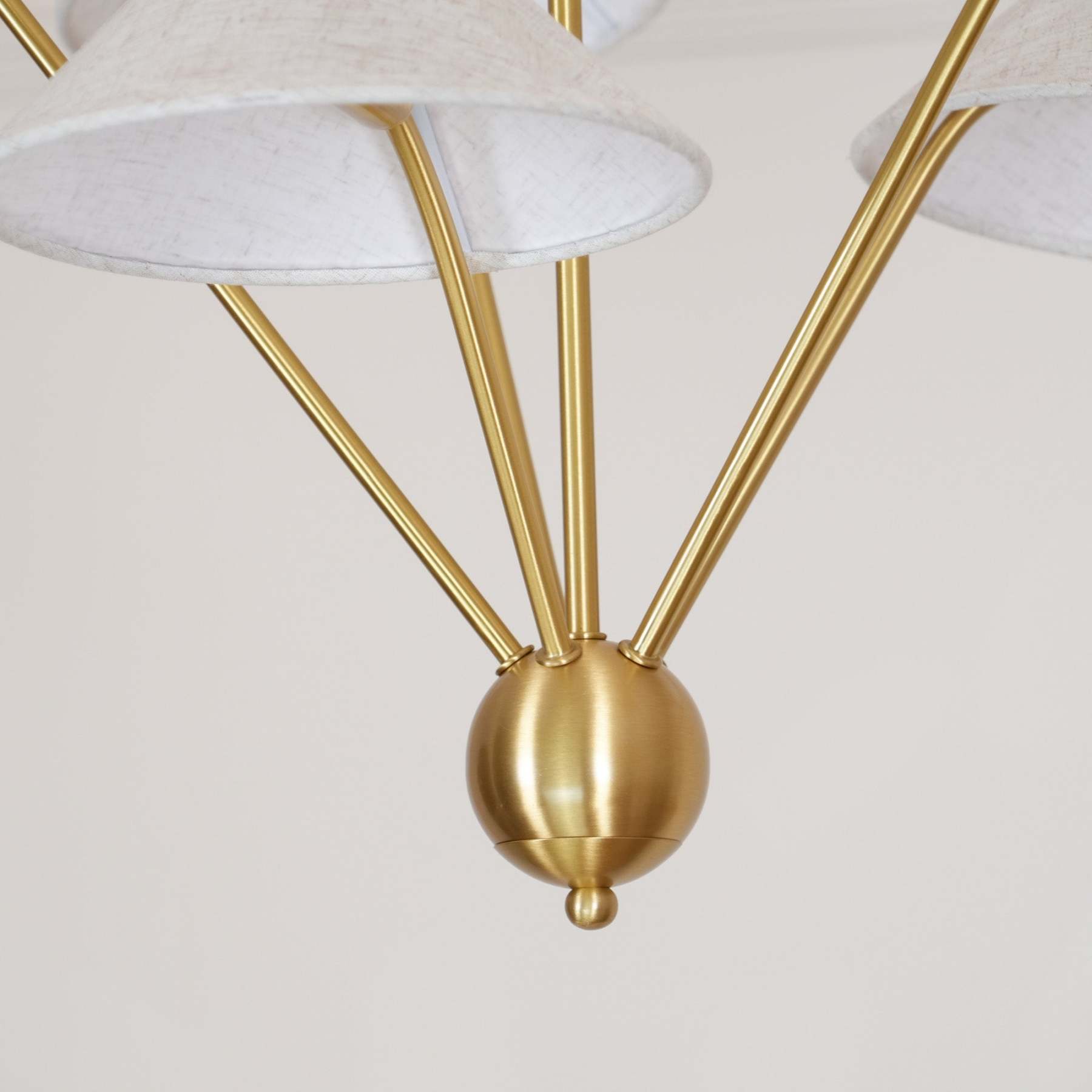 Hakka Cone Shade Branching Chandelier