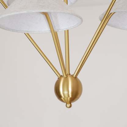 Hakka Cone Shade Branching Chandelier