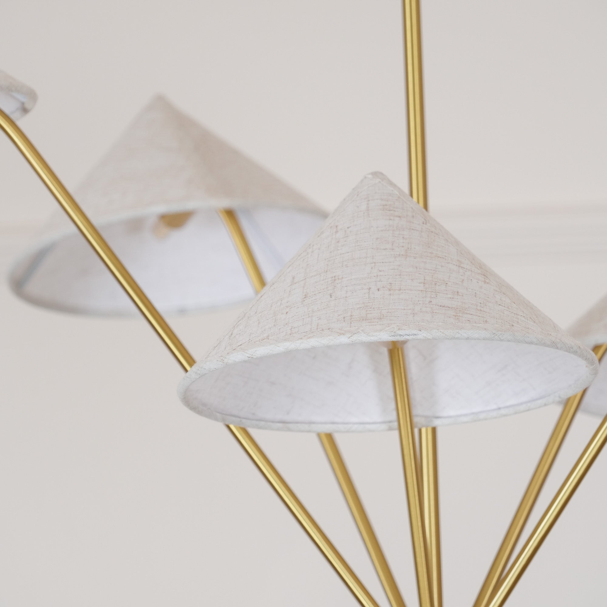 Hakka Cone Shade Branching Chandelier