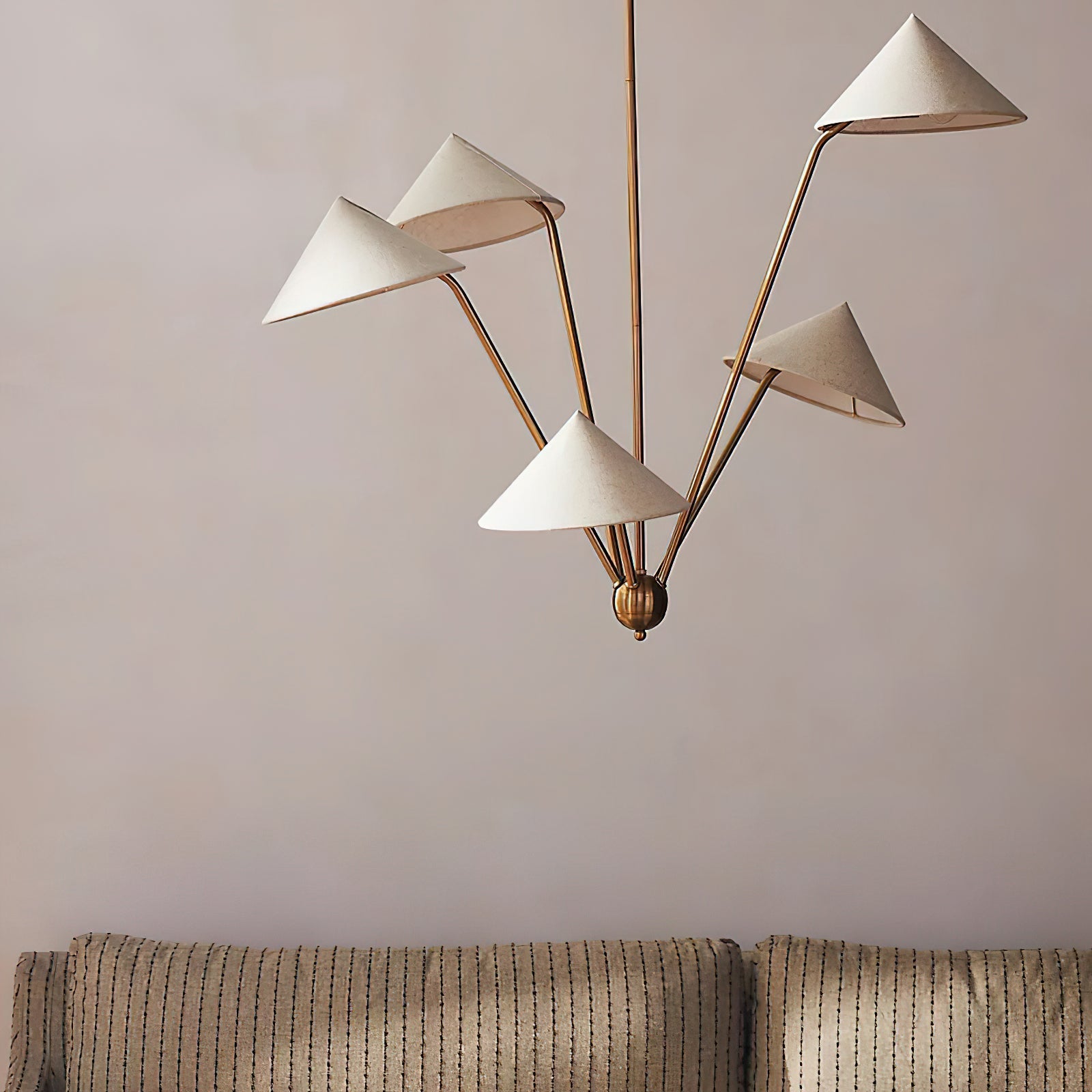 Hakka Cone Shade Branching Chandelier