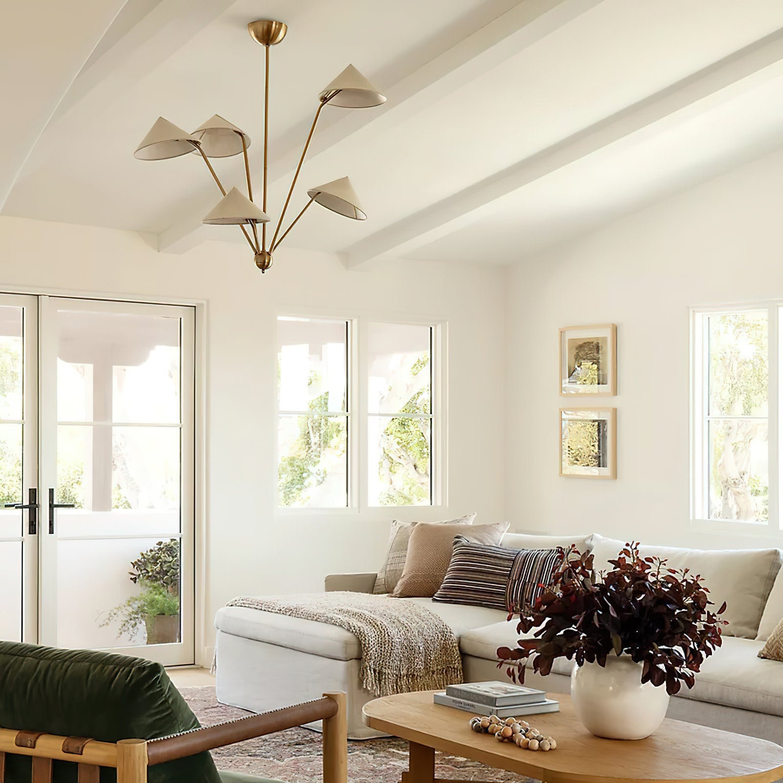 Hakka Cone Shade Branching Chandelier