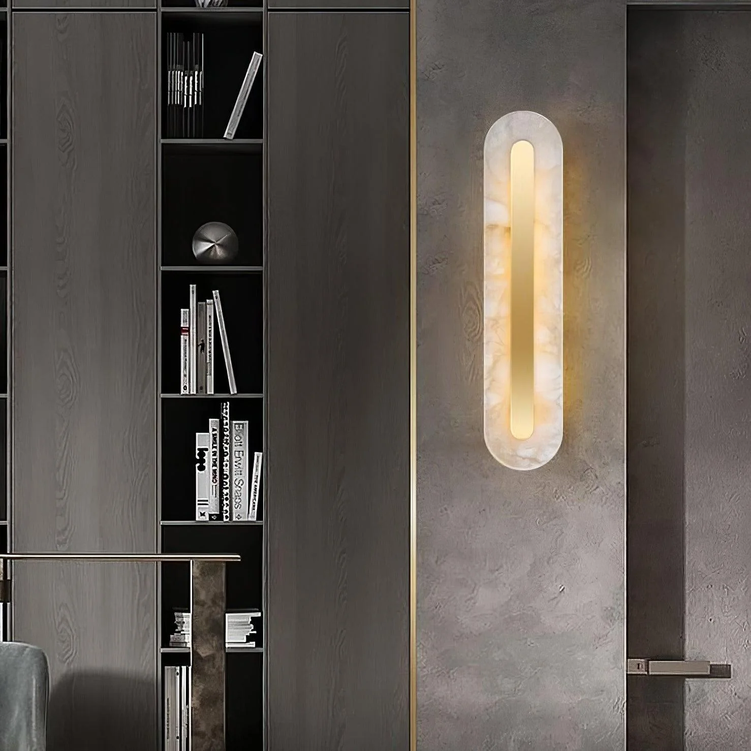Ozawa Modern Rounded Resin Wall Light Bedroom Hallway Living Room