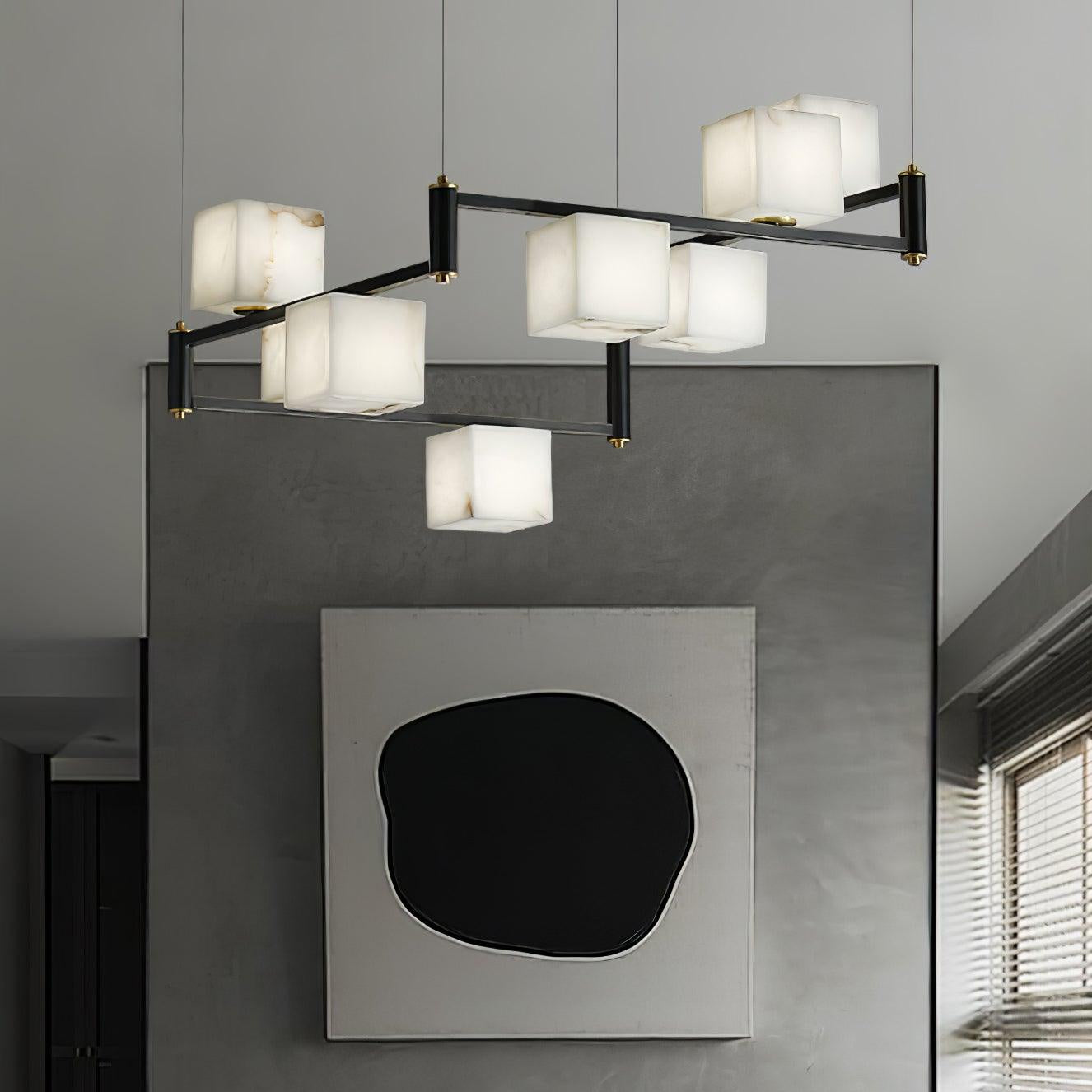 Artelux Alabaster Square Chandelier