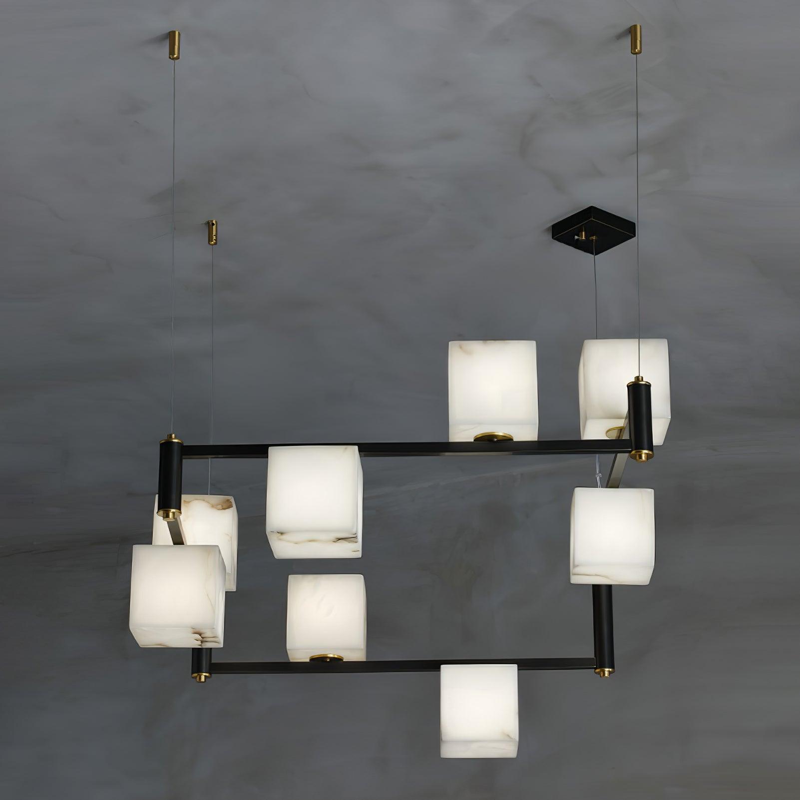 Artelux Alabaster Square Chandelier