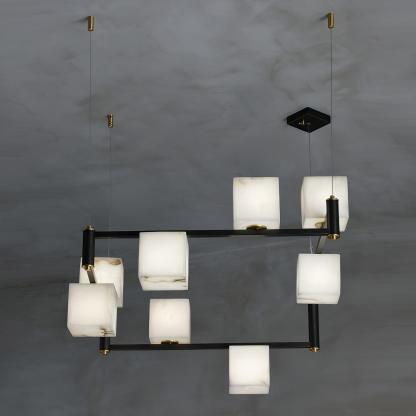Artelux Alabaster Square Chandelier