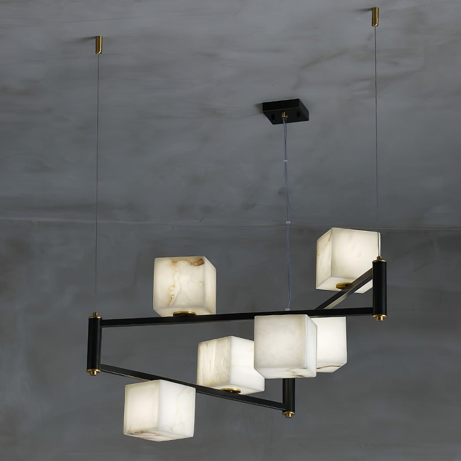 Artelux Alabaster Square Chandelier