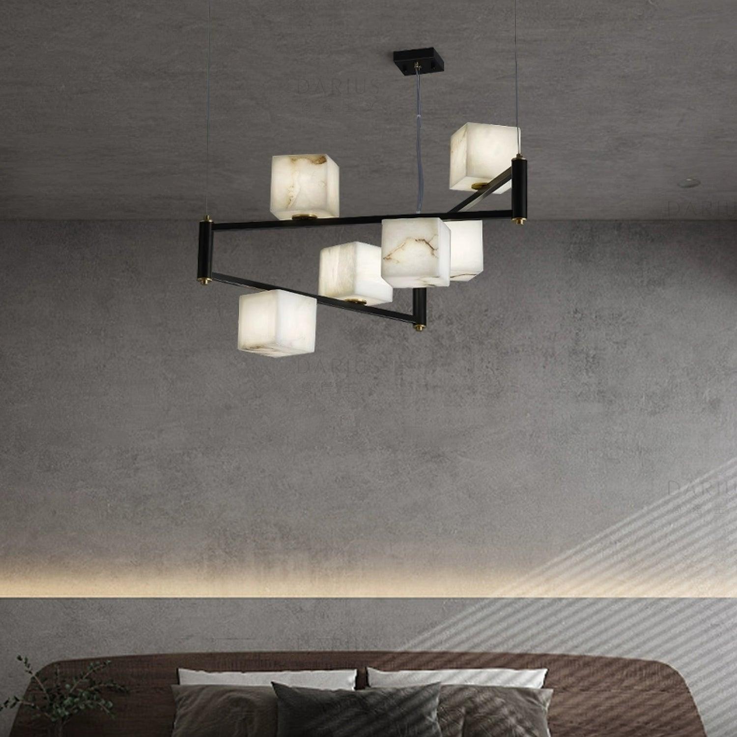 Artelux Alabaster Square Chandelier