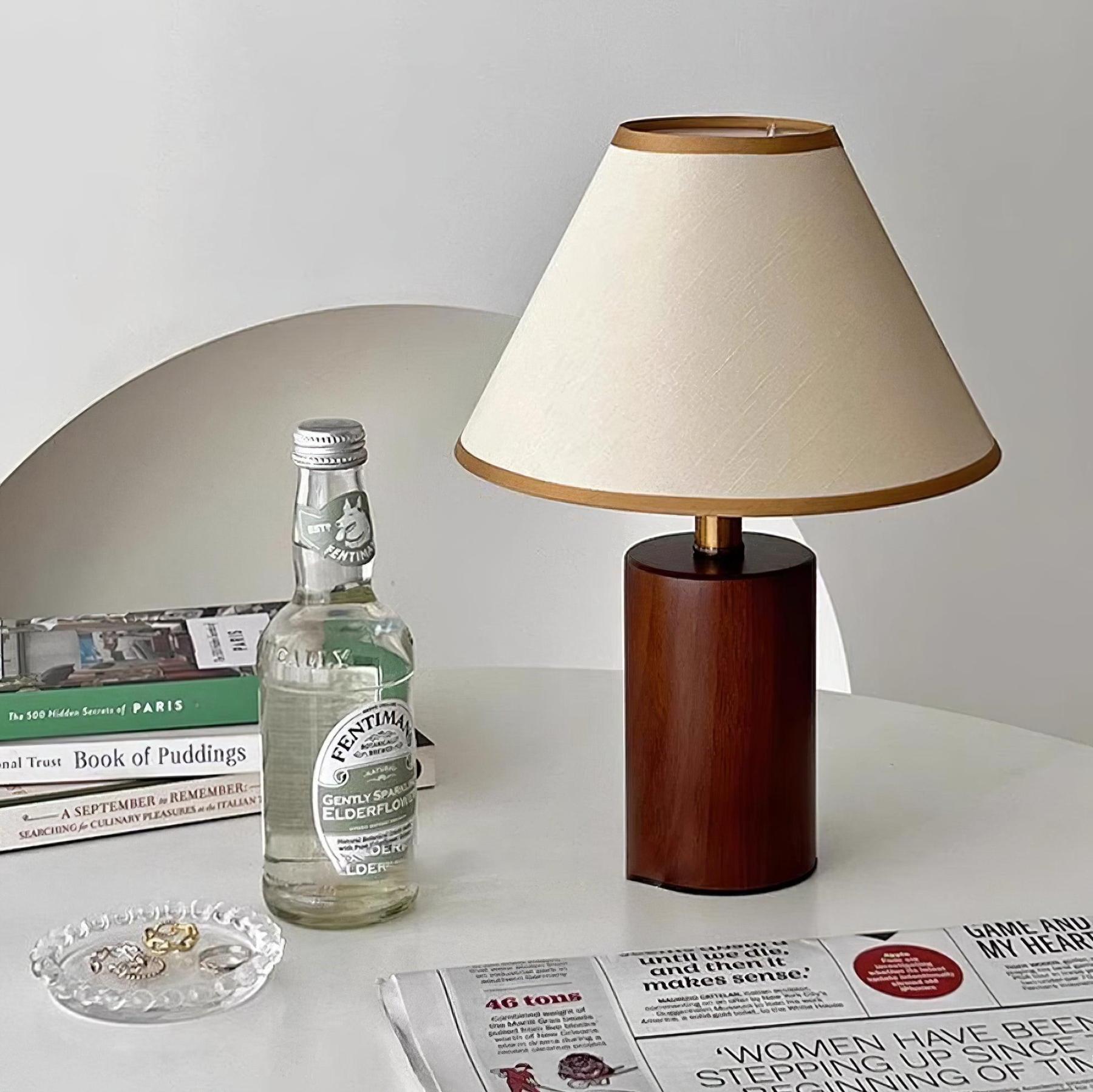 Drift Nordic Cone Wood Table Lamp