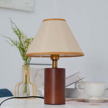 Drift Nordic Cone Wood Table Lamp