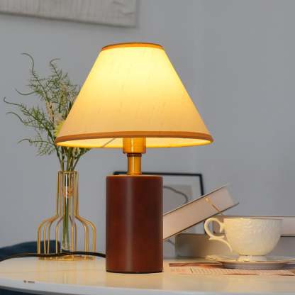 Drift Nordic Cone Wood Table Lamp