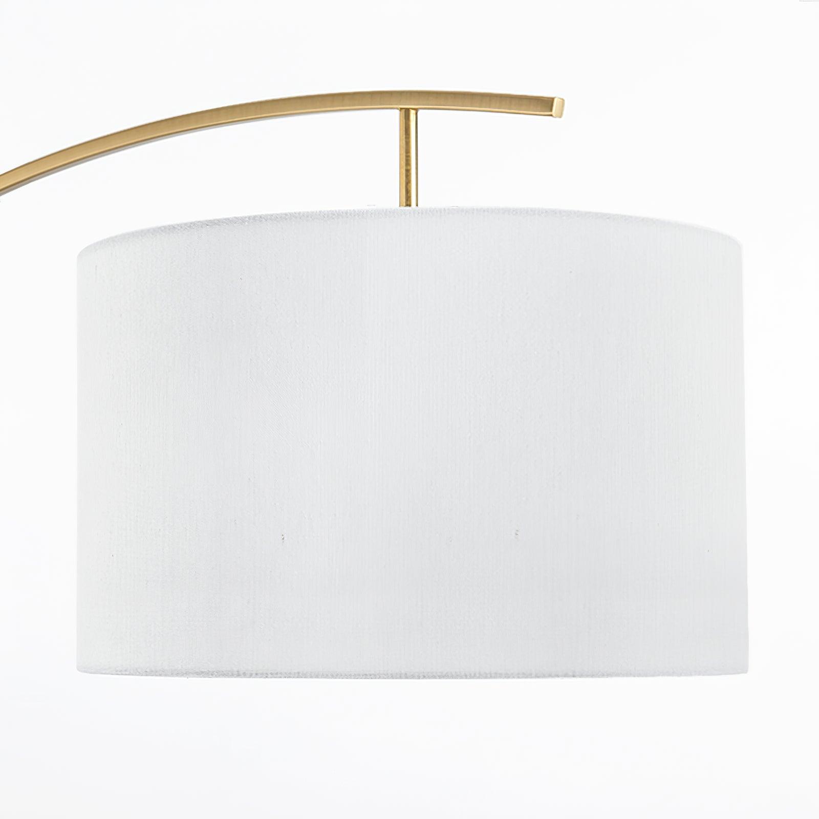 Axis Curved Iron Fabric Floor Lamp