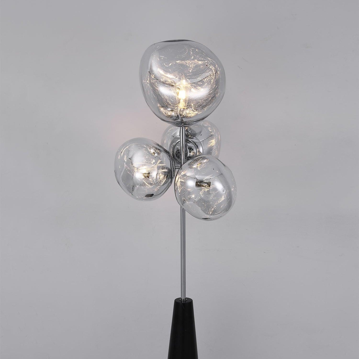 Verona Lava Column Glass Floor Lamp