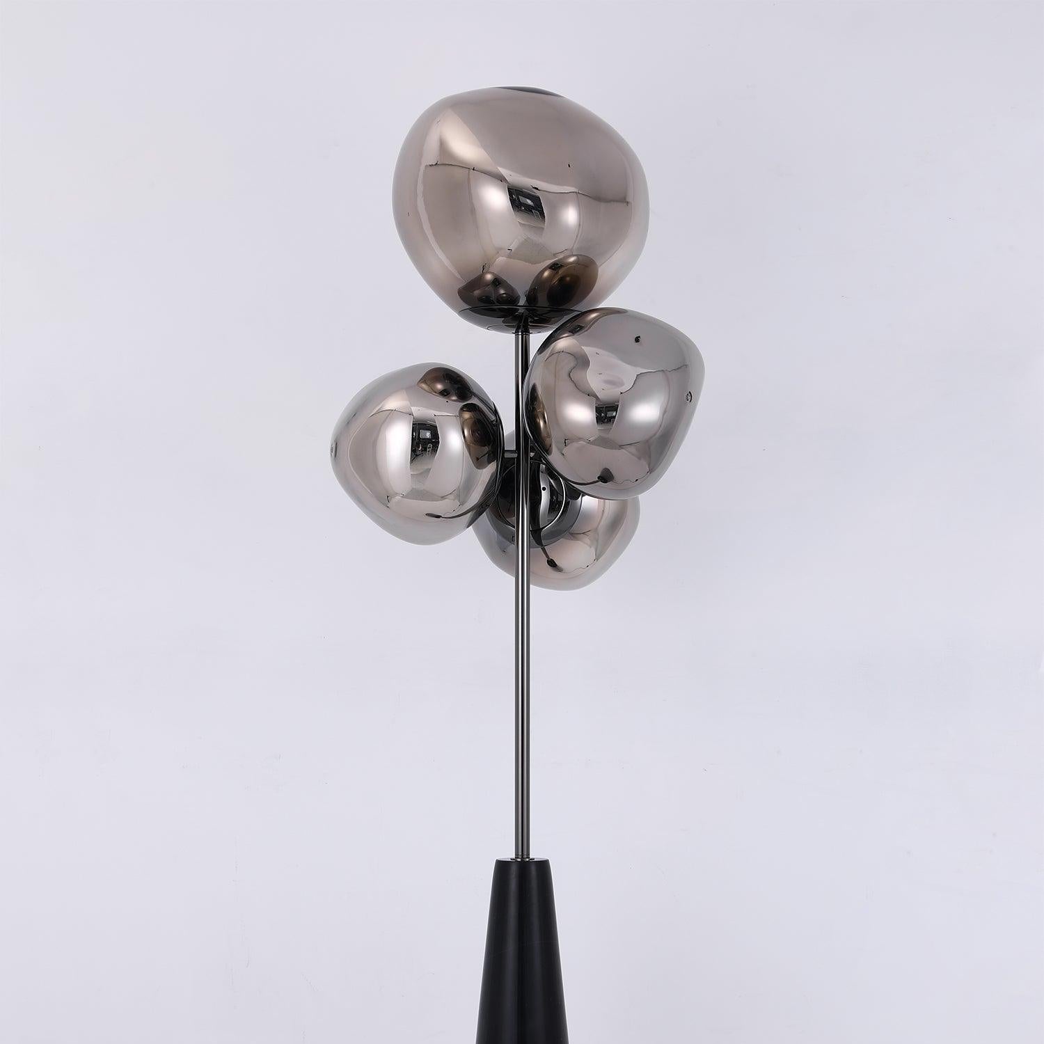Verona Lava Column Glass Floor Lamp
