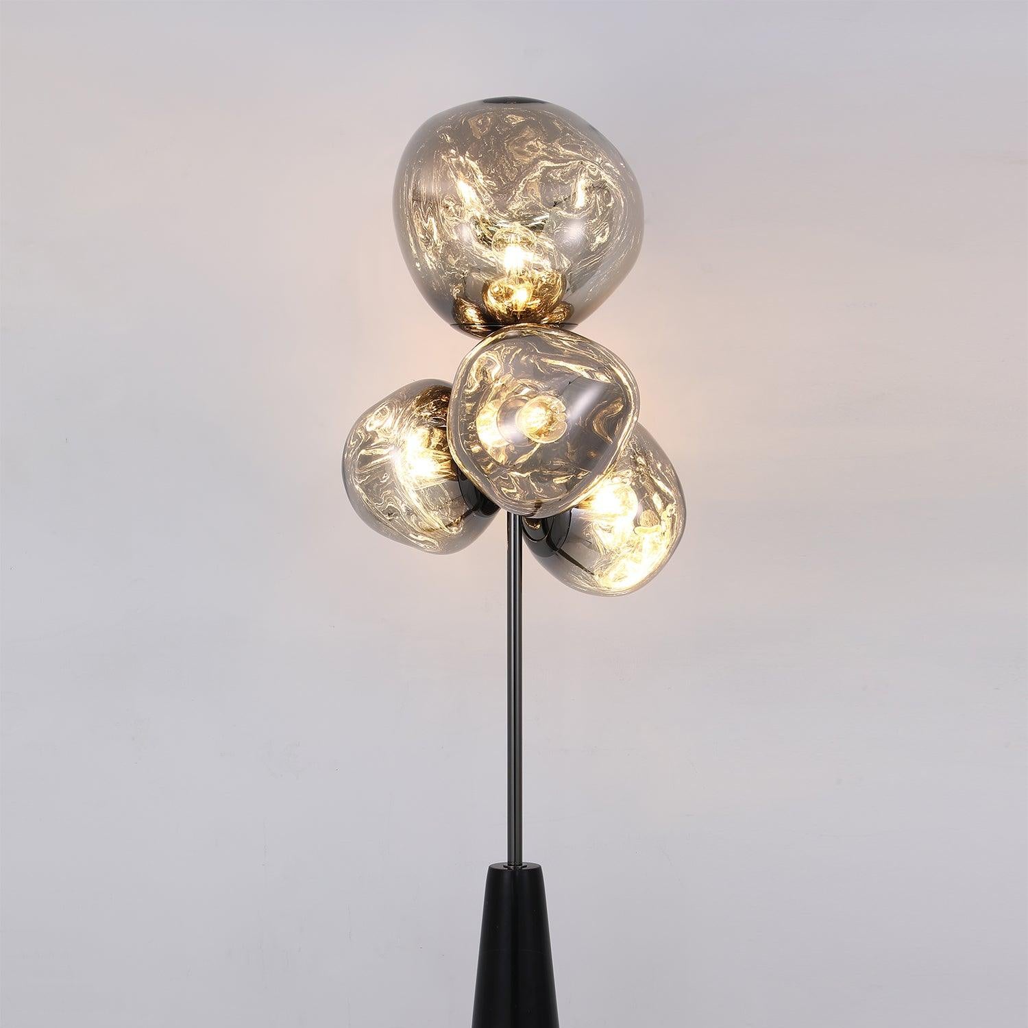 Verona Lava Column Glass Floor Lamp
