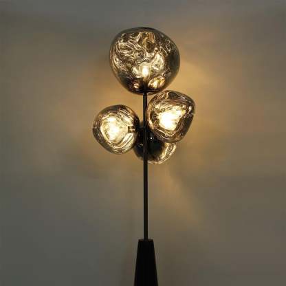 Verona Lava Column Glass Floor Lamp