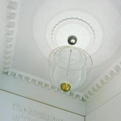 Alessio Inusual Metal Cromo Oro Lámpara Colgante Dormitorio Salón