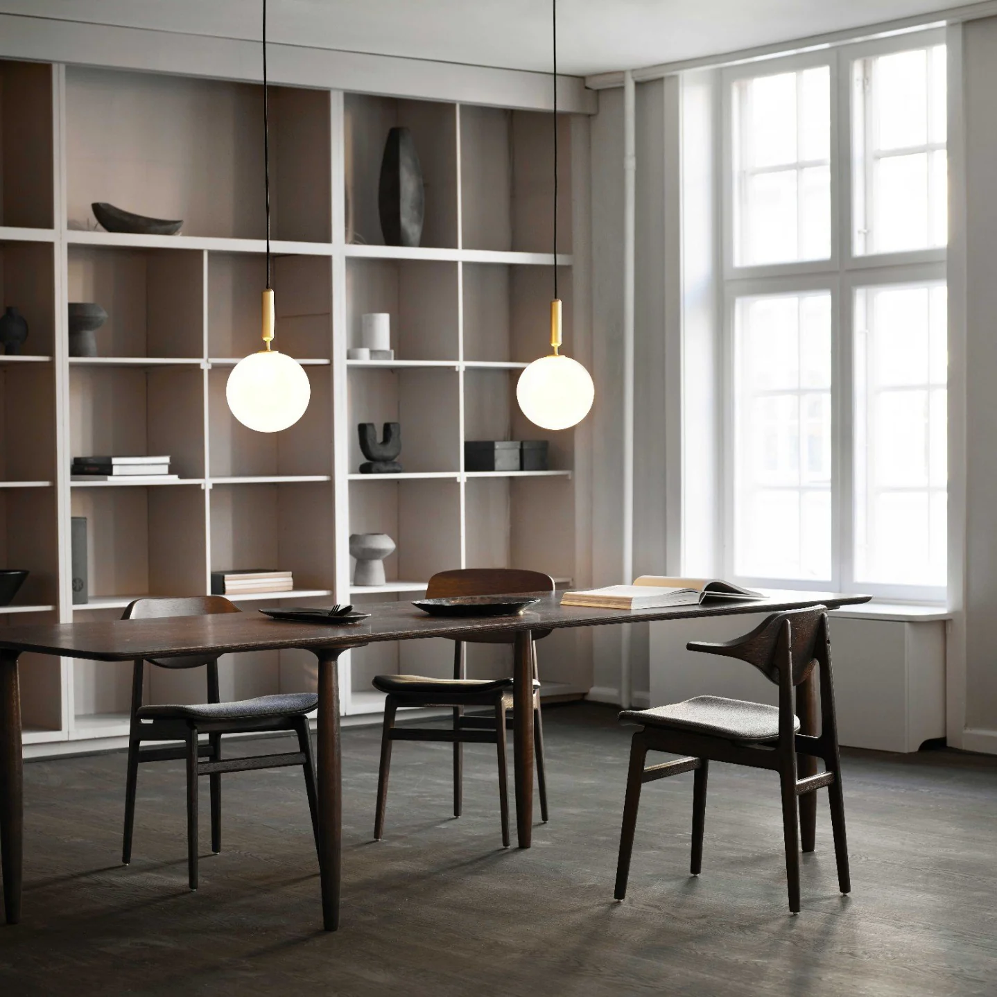 Hailie Minimalismo Metal Vidrio Lámpara Colgante Dormitorio Salón