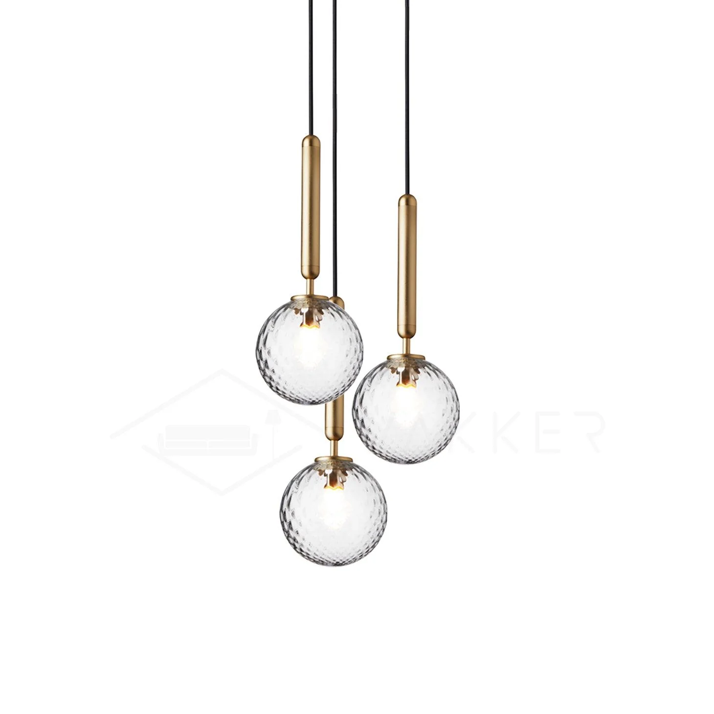 Hailie Minimalism Metal Glass Pendant Light Bedroom Living Room