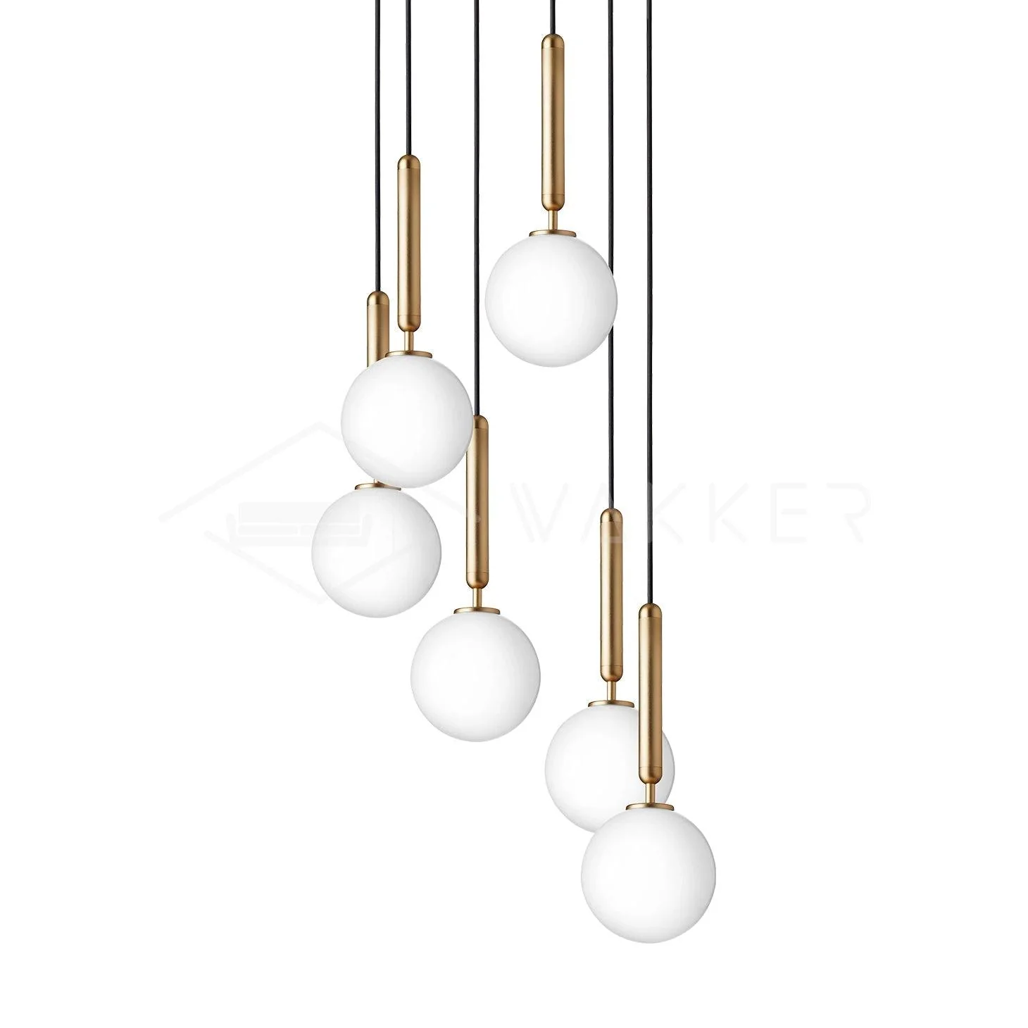 Hailie Minimalism Metal Glass Pendant Light Bedroom Living Room