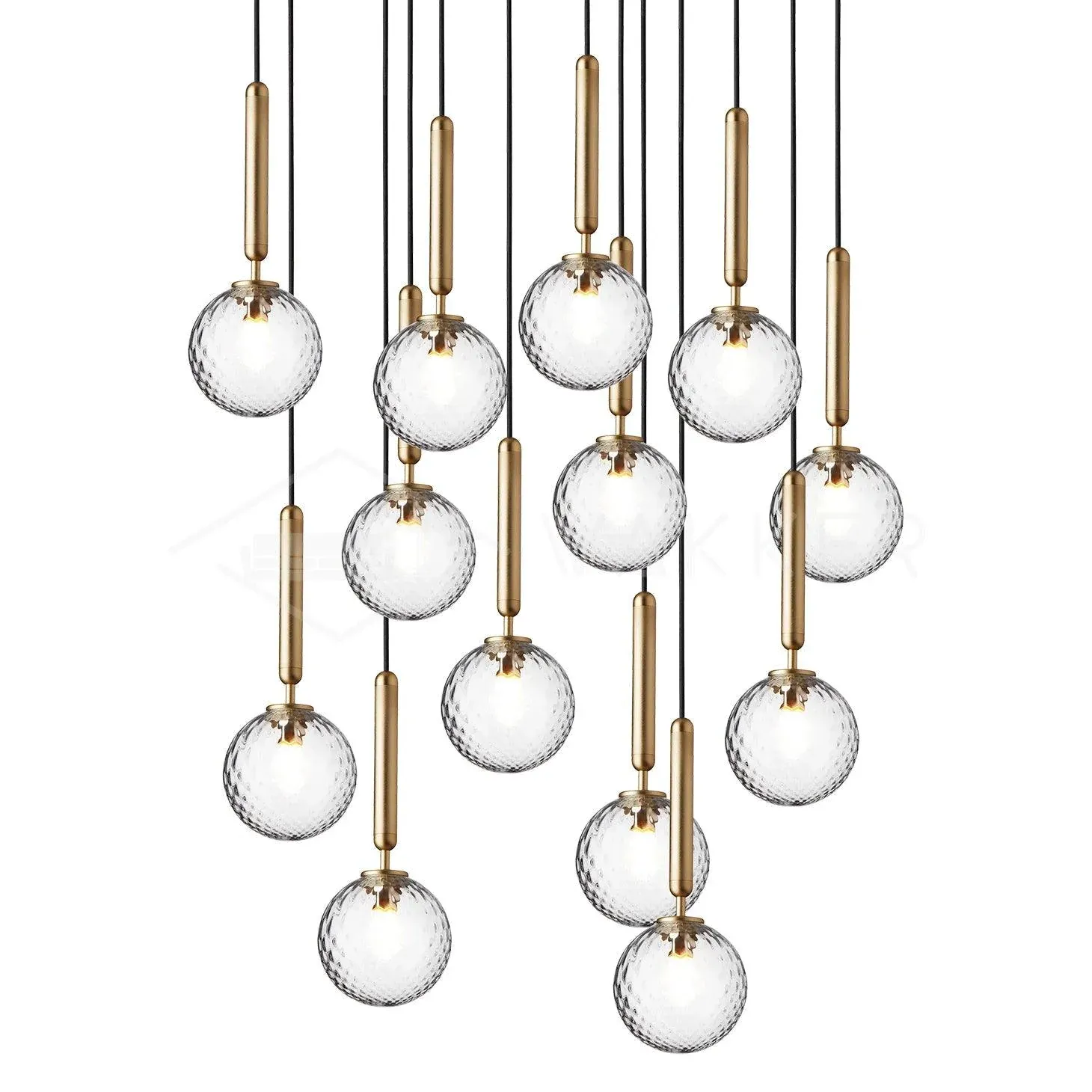 Hailie Minimalism Metal Glass Pendant Light Bedroom Living Room