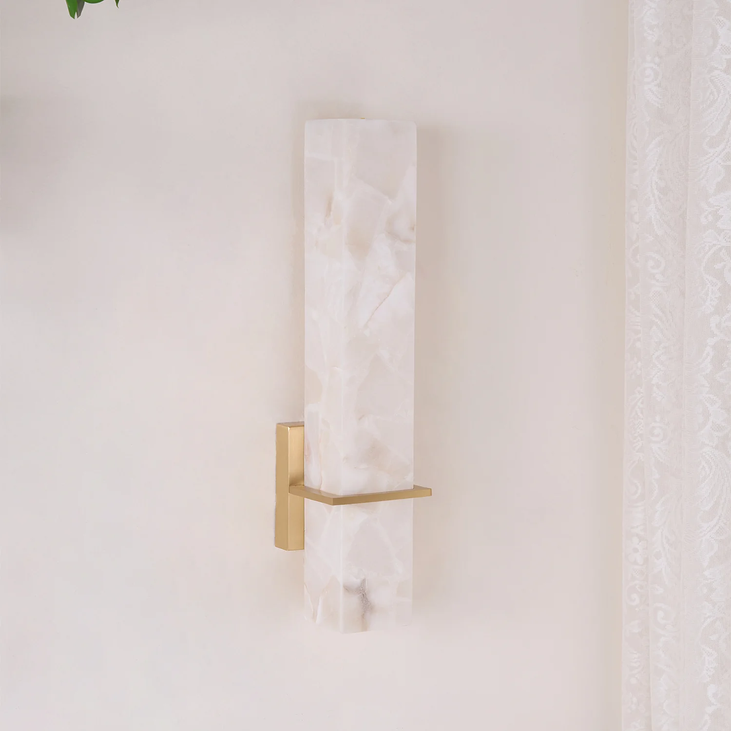 Jade  Moderno Lujo Largo Alabastro Lámpara de Pared Sombras Dormitorio Pasillo