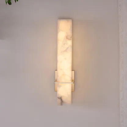 Jade  Moderno Lujo Largo Alabastro Lámpara de Pared Sombras Dormitorio Pasillo