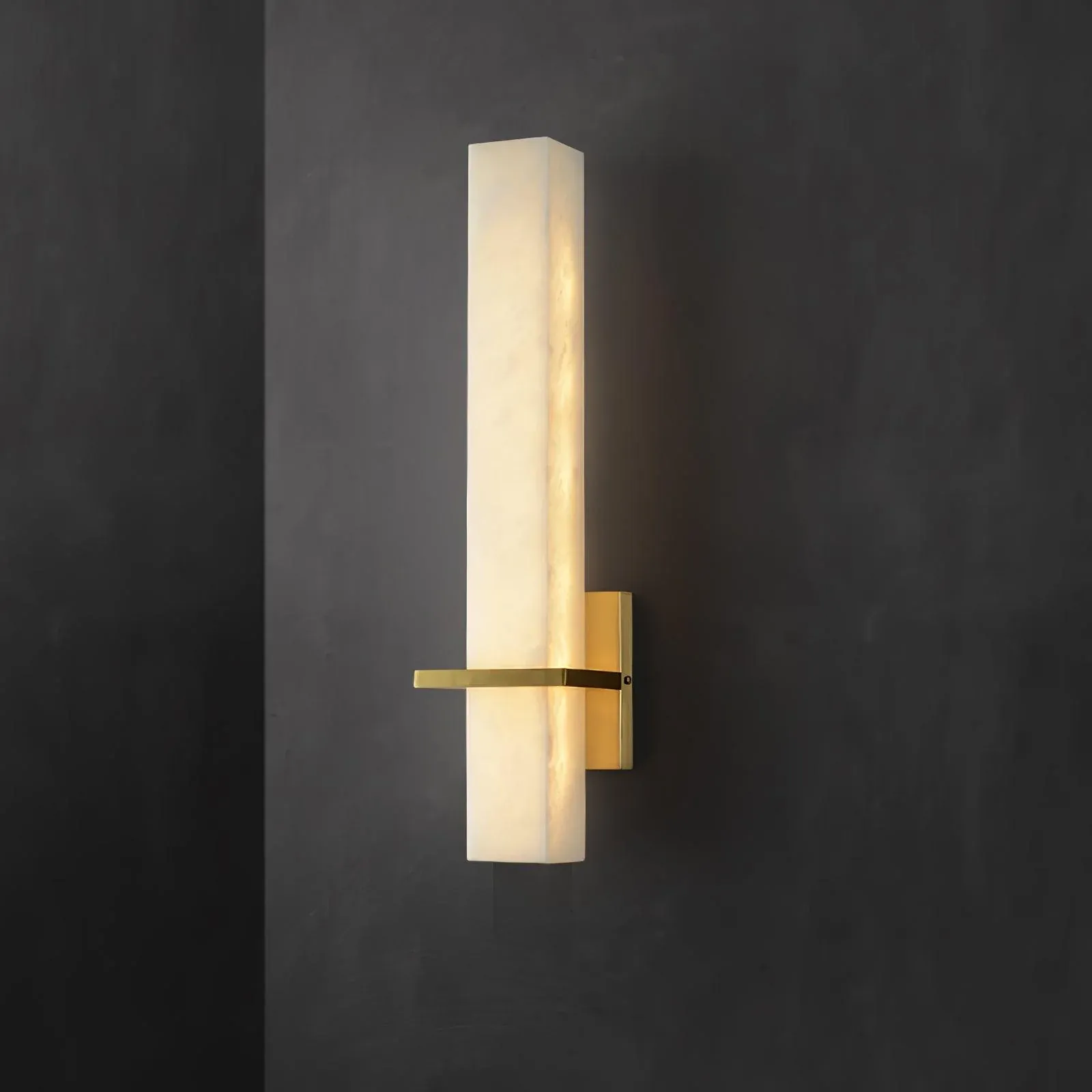 Jade  Moderno Lujo Largo Alabastro Lámpara de Pared Sombras Dormitorio Pasillo