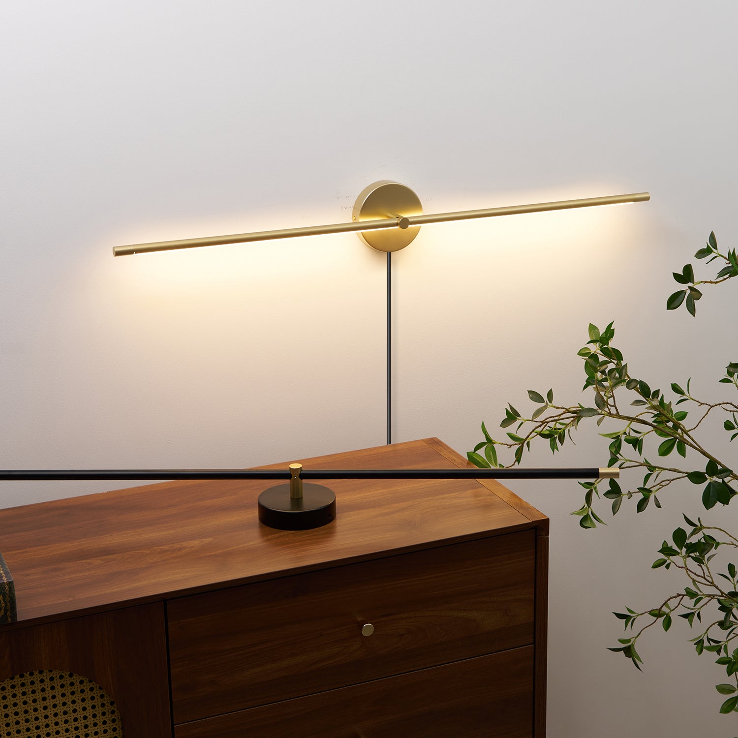 Minimalista Lineal LED Enchufe Aplique