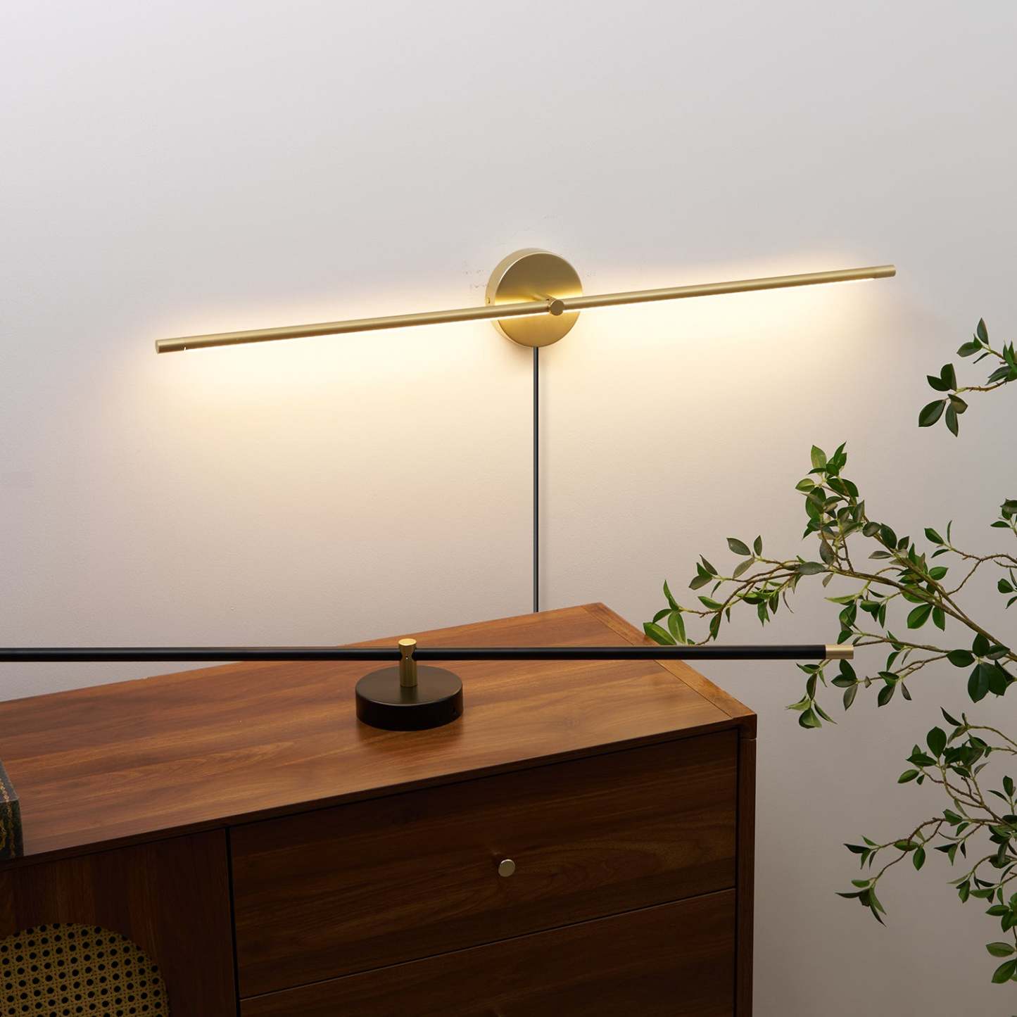 Minimalista Lineal LED Enchufe Aplique