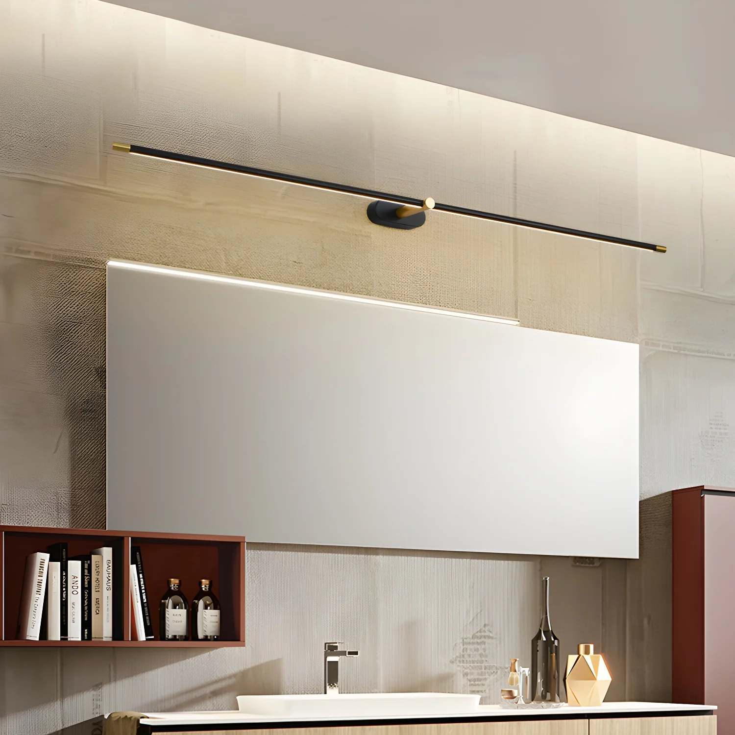 Axis Minimalist Linear Metal Wall Light