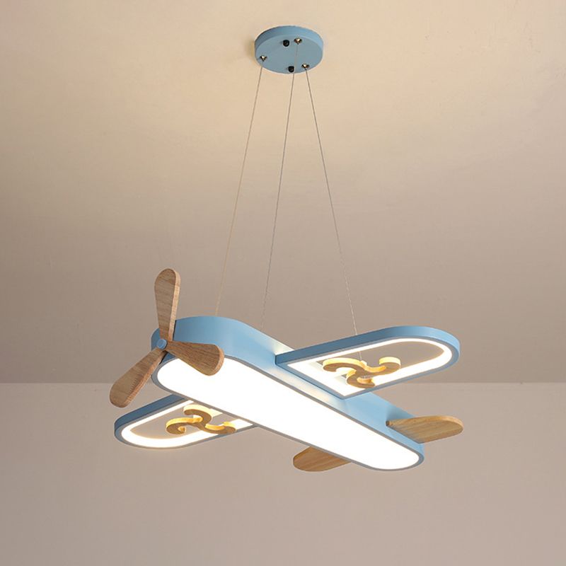 Minori Moderno Avión Lámpara Colgante Amarillo/Azul Habitación Infantil