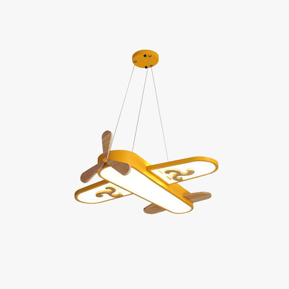 Minori Moderno Avión Lámpara Colgante Amarillo/Azul Habitación Infantil