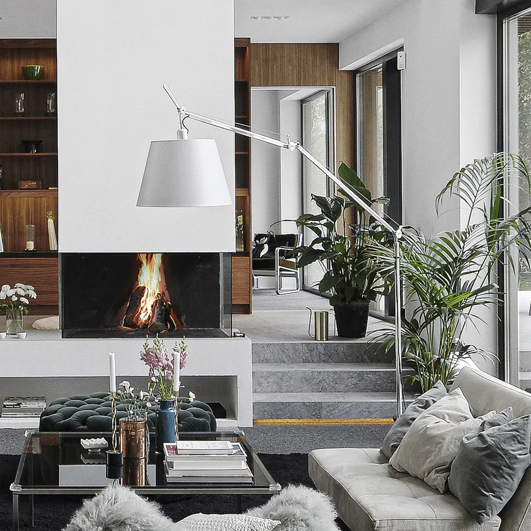 Axis Modern Chrome Floor Lamp