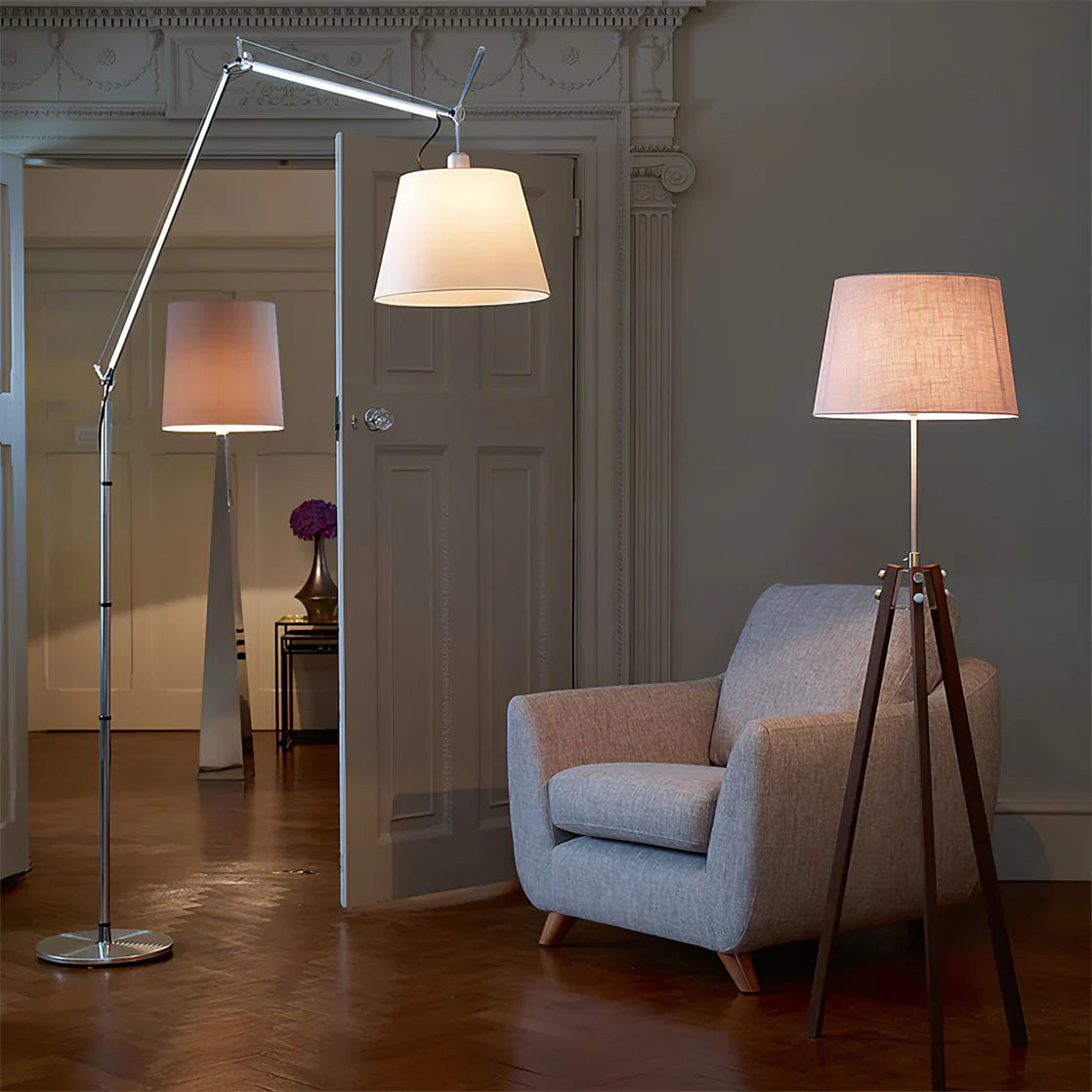 Axis Modern Chrome Floor Lamp