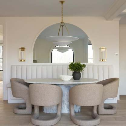 Retro Plaster Brass Chandelier