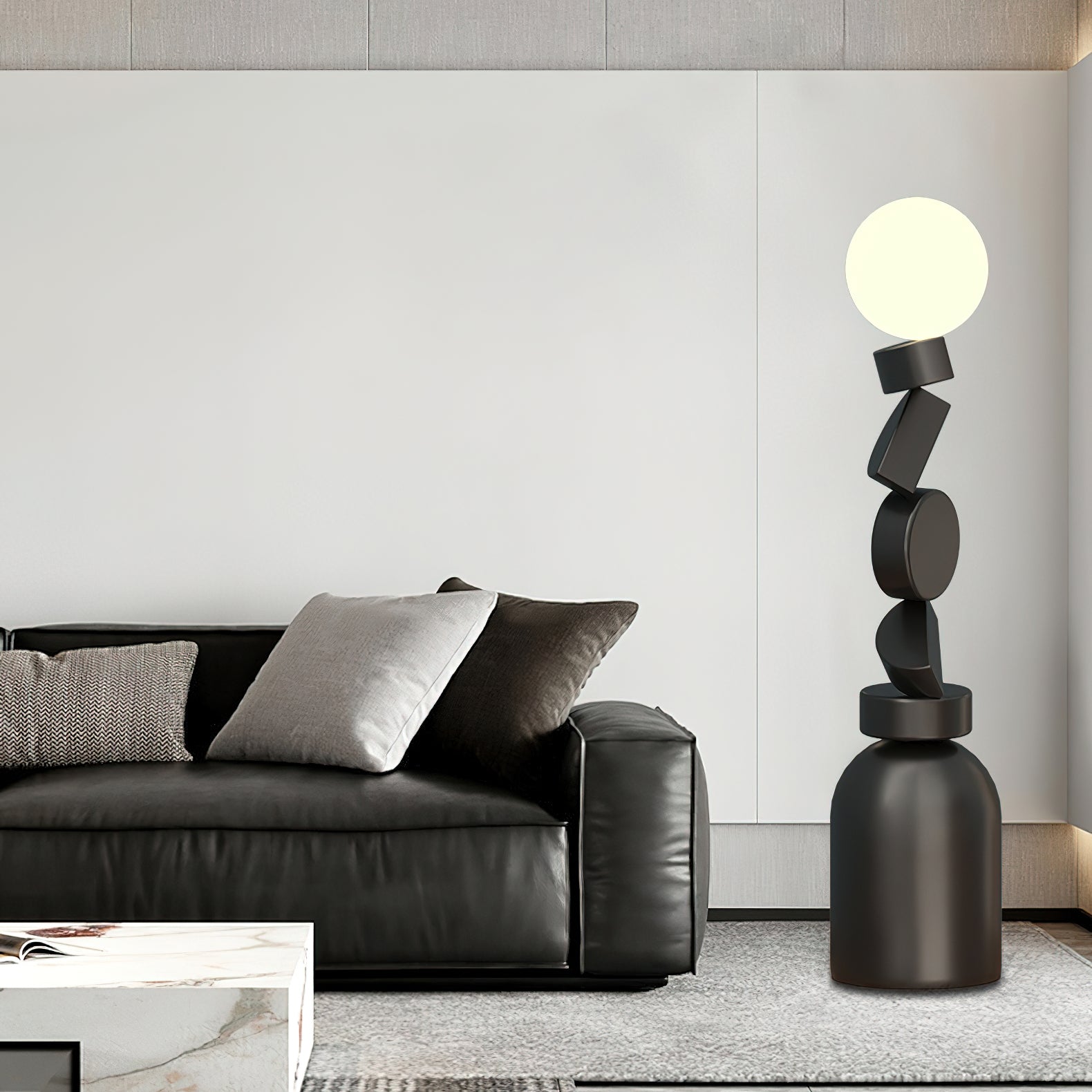 Retro Totem Block Floor Lamp