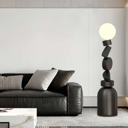 Retro Totem Block Floor Lamp