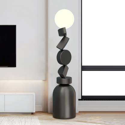 Retro Totem Block Floor Lamp