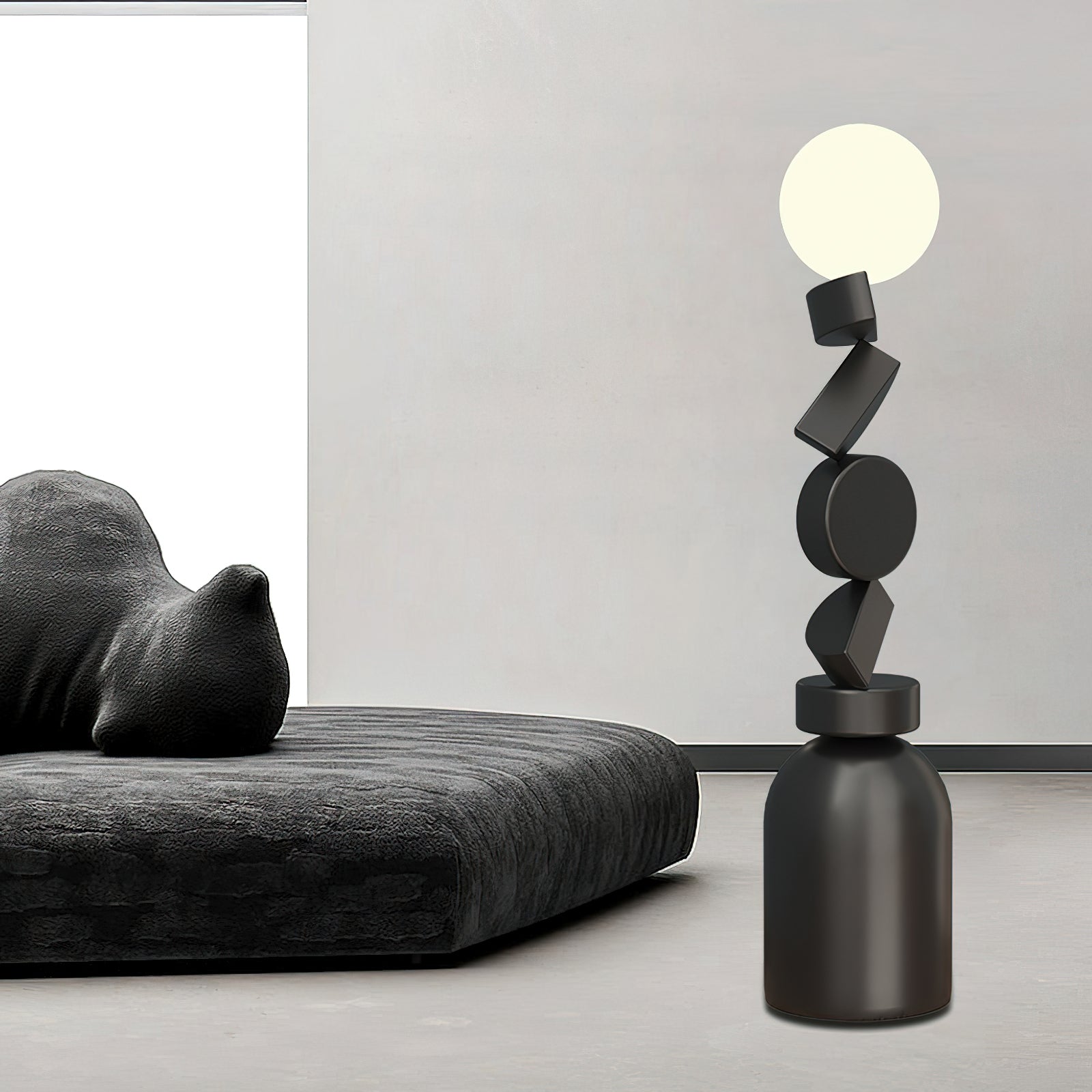 Retro Totem Block Floor Lamp