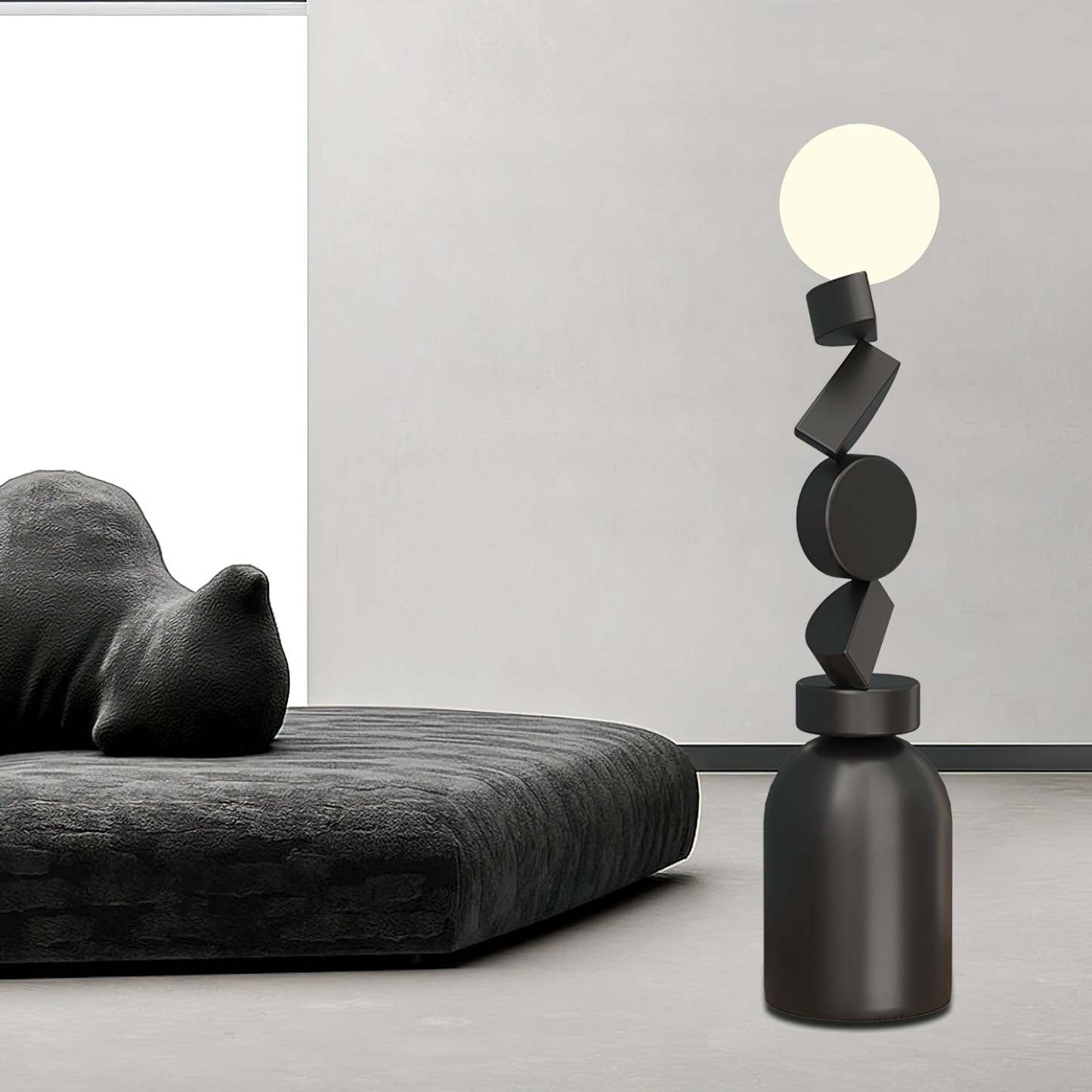 Retro Totem Block Floor Lamp