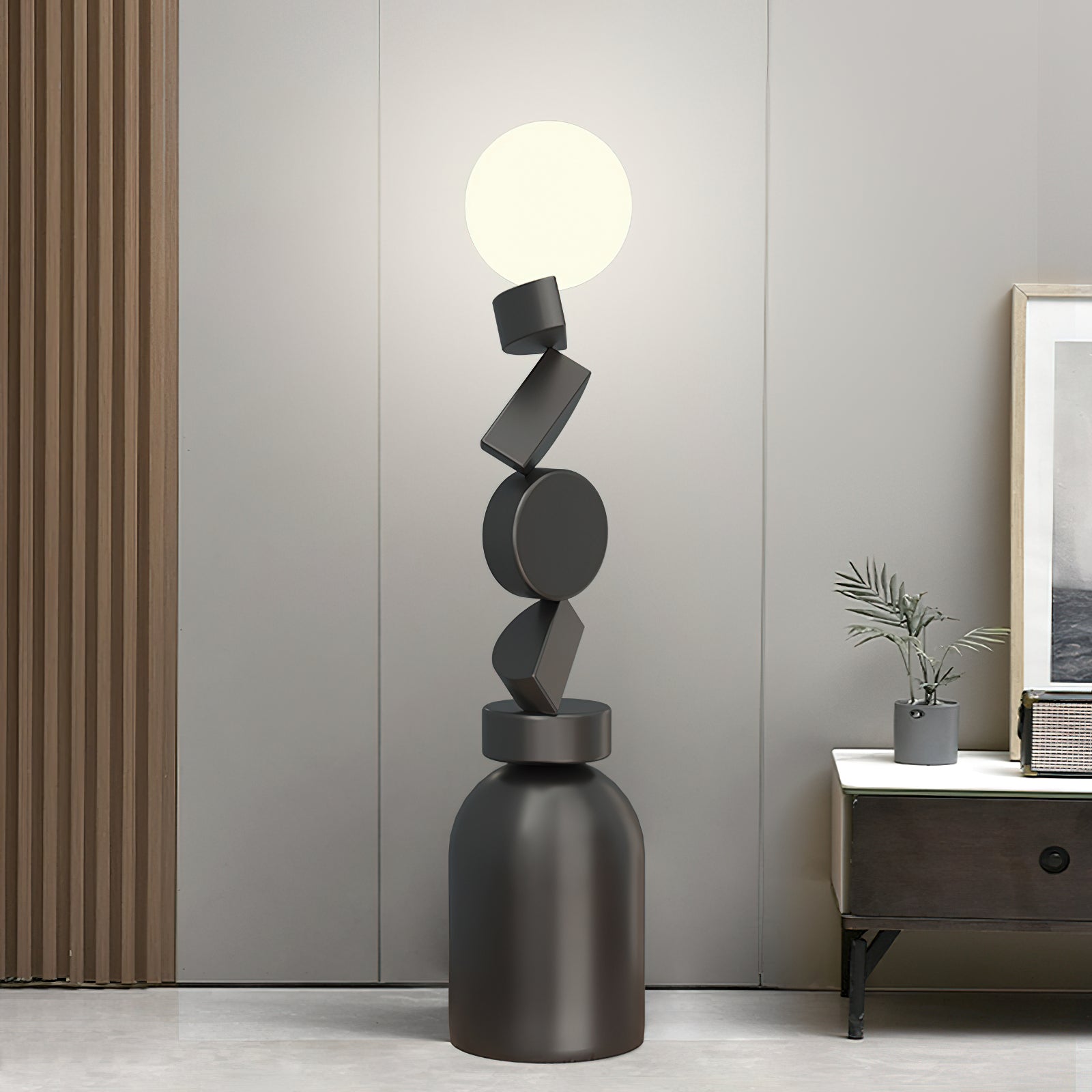Retro Totem Block Floor Lamp