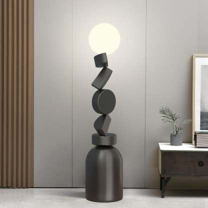 Retro Totem Block Floor Lamp