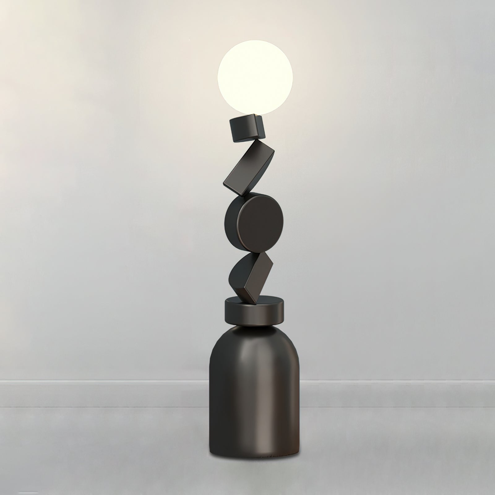 Retro Totem Block Floor Lamp