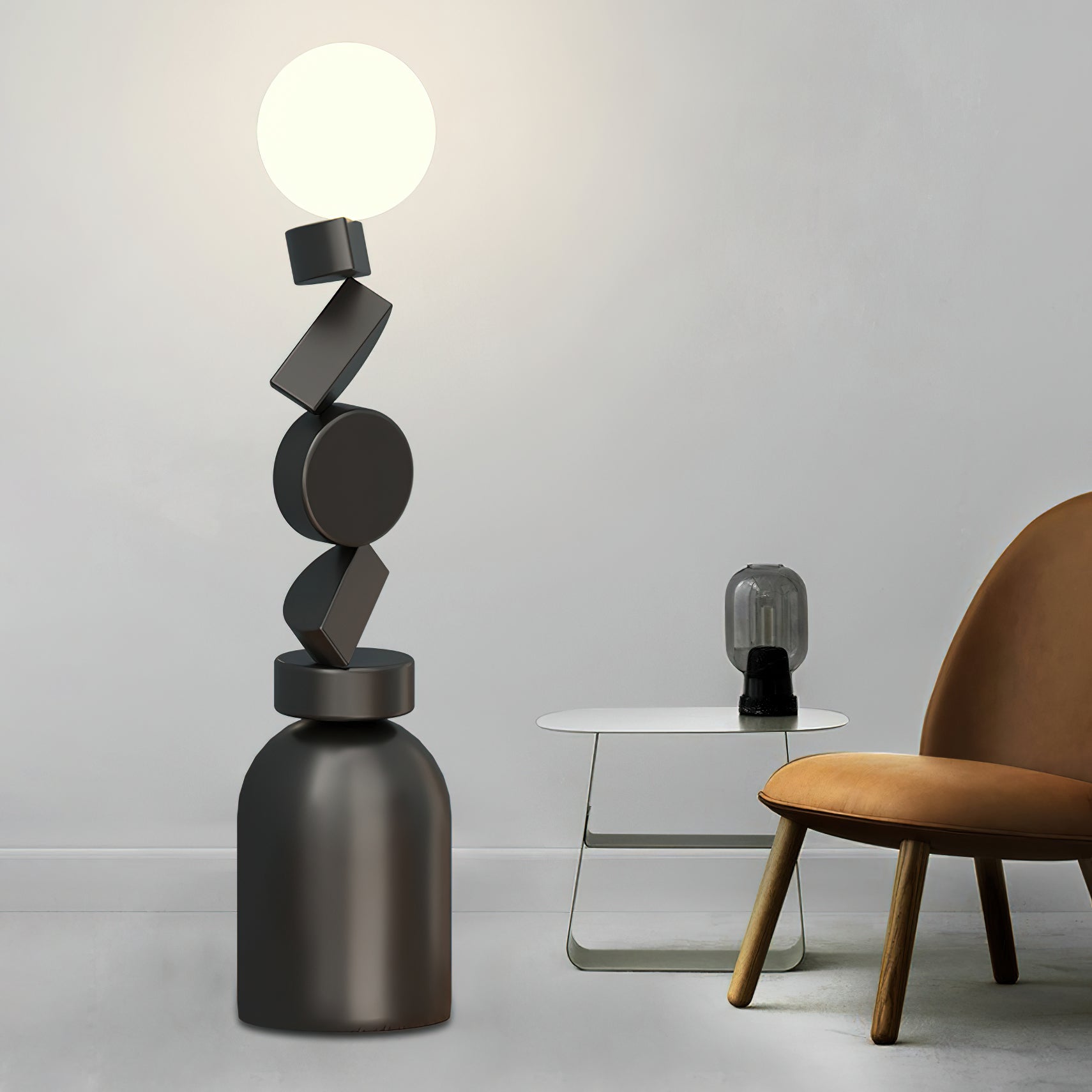 Retro Totem Block Floor Lamp